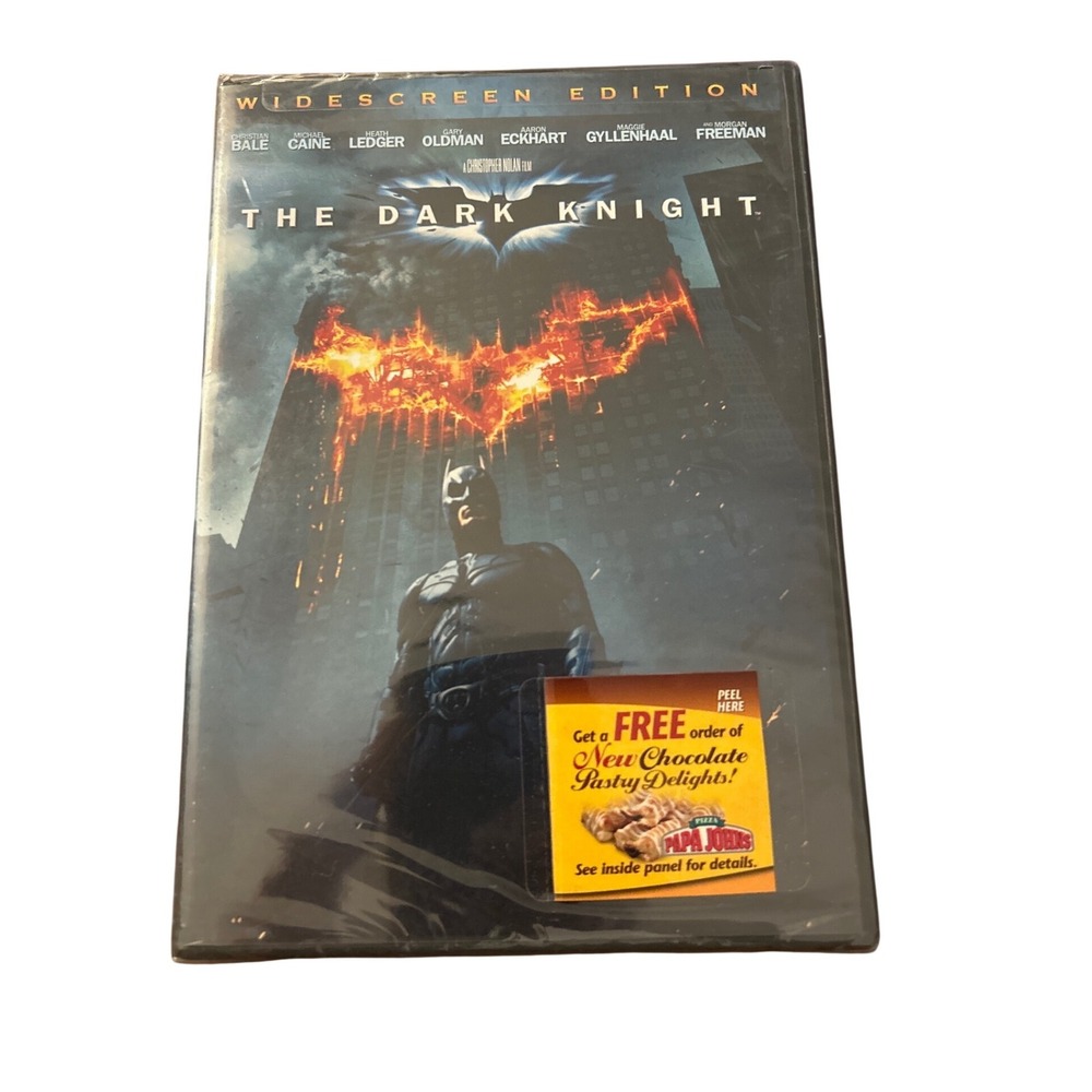 The Dark Knight DVD 2008 Widescreen Edition Batman Christian Bale Factory Sealed